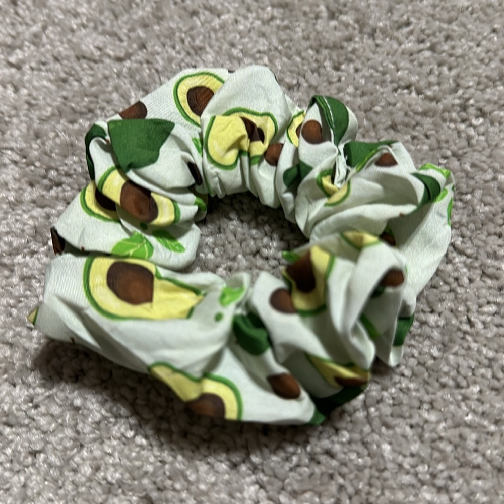 Avocado Scrunchie Hair Tie